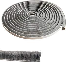 Lumonic 5m Bürstendichtung grau 10mm |