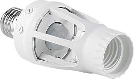 Lunartec E27 Bewegungsmelder: Lampenfassung mit