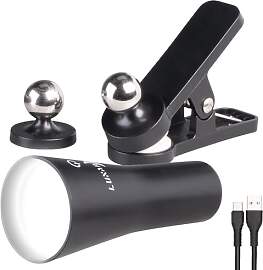 Lunartec Klemmleuchte: 3in1-Akku-Wand-, Klemm- und 