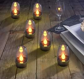 Lunartec LED Akku Lampe: 6er-Set