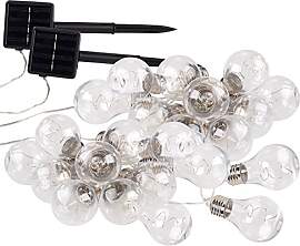 Lunartec Solar Girlande: Solar-LED-Lichterkette im 