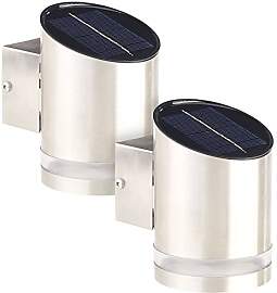 Lunartec Solarlampen: 2er-Set Elegante