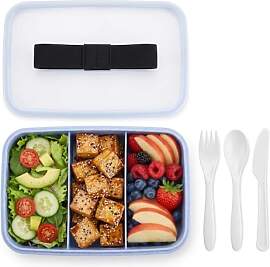 Lunchbox Erwachsene Brotdose mit Fächern Brotbox