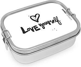 Lunchbox Love yourself aus Edelstahl