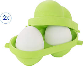 Lunchbox RUCO "Eierbox, 2er Set", grün, 