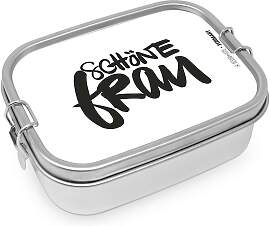 Lunchbox Schöne Frau aus Edelstahl