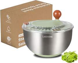 Lunememo 5L Salatschleuder Edelstahl 18/10,