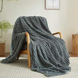 Luofanfei Kuscheldecke Wohndecke 200x200 Grau