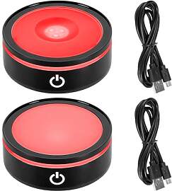 luolety 2-teiliges LED-Lichtsockel-Set,