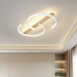 LUOLONG LED Deckenleuchte Dimmbar Deckenlampe Holz 