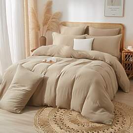 Luowei Doppelte Muslin Bettwäsche 135x200 cm