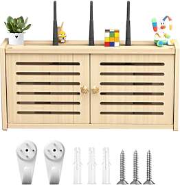 LUPATDY Massivholz Router Schrank,Wall-Mounted