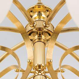 Luster EMPIRE, 7-flammig, Gold, mit opal goldenen