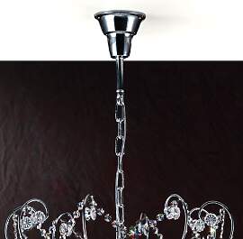 Luster KATHARINA, 8-flammig, Chrom, 85cm