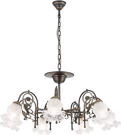 Luster RINGSTRASSE, 7-flammig, altpatina, mit