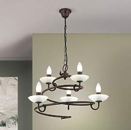 Luster VERA, 5-flammig, Antik  