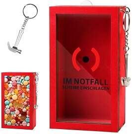 Lustige Notfallbox mit Hammer - Personalisierte