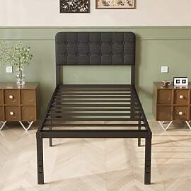 Lutown-Teen Bett 90 x 200 cm mit Gebogenes