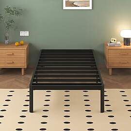 Lutown-Teen Metallbett 80x190 cm mit Rundes Beine, 