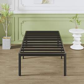 Lutown-Teen Metallbett 90x200 cm mit Rundes Beine, 
