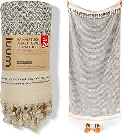 Luum® Hamamtuch groß 90x200 Strandtuch XXL