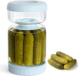 Luvan Glas Einlegeglas, 1000ml Gurkenglas zum