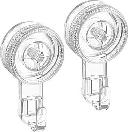 Luxear 2-Pack Saugnapf Haken ohne Bohren, Max 5KG, 