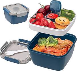 LUXECOVE Lunchbox mit Fächern, 1500 ml Lunchbox,