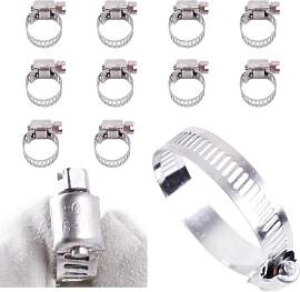 LUXERAD 10er Set Schlauchschellen, Verstellbarer
