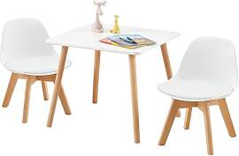 LuxNook Kindertisch mit 2 Stühlen,