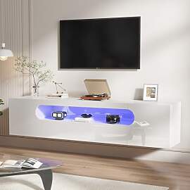 LUXOAK TV Lowboard Hängend 160 cm, Weiß