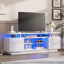 LUXOAK TV-Schrank mit LED Beleuchtung, für
