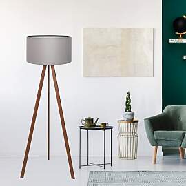 lux.pro Stehlampe Newport 1-flammig Tripod Lampe