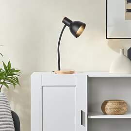 lux.pro Tischlampe Woodley schwenkbare