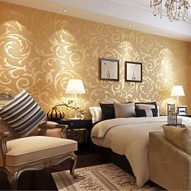 Luxus Tapete, 3D Optik Vliestapete Barock Ornament 