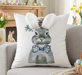 Luzzxfa Ostern Kissenbezug 40x40 cm Weiß