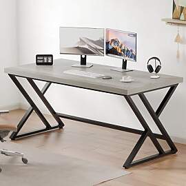 LVB Grauer Computer-Büroschreibtisch,
