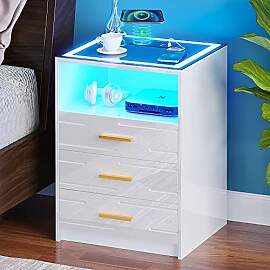 Lvifur LED Nachttisch mit kabellose