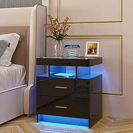 Lvifur Nachttisch Led Licht,Smart Nachttisch
