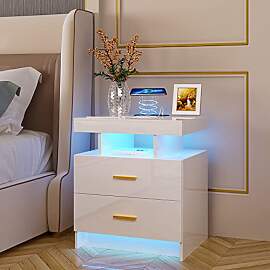 Lvifur Nachttisch Led Licht,Smart Nachttisch