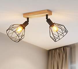 LVWIT Deckenleuchte 2 Flammig E14 Deckenlampe Flur 
