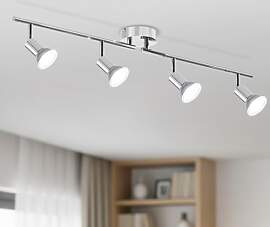 LVWIT Deckenleuchte LED Spotleuchte 4 Flammig GU10 