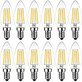 LVWIT E14 Kerze LED Lampe für Kronleuchter, 470