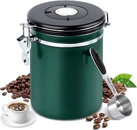 LWMTT Luftdichter Kaffeebehälter aus Edelstahl,