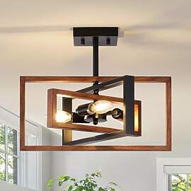 LWYTJO Deckenlampe Wohnzimmer - Schwarz