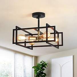 LWYTJO Deckenleuchte Vintage Deckenlampe E27-4