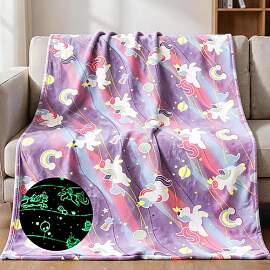 LXTOPN Einhorn Kuscheldecke Kinder, Kinderdecken