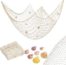 Lyivisk Fischernetz Deko Kostüm mit Muscheln Mesh 