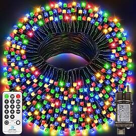 LYNNON 30m 1000 LED Lichterkette Außen Bunt