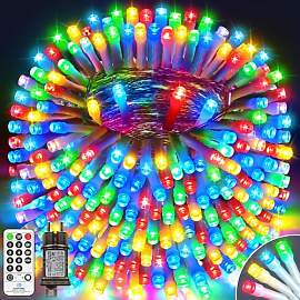LYNNON 30m 1000 LED Lichterkette Außen Bunt